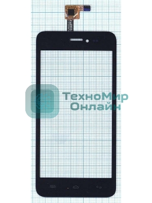 Сенсорное стекло (тачскрин) для Explay Craft, черное