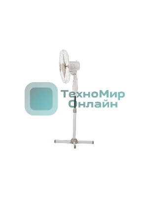 Вентилятор Oasis VF-40PWB белый/серый, напольный, 40 Вт, 3 скорости, 40 см (4 шт. в коробке)
