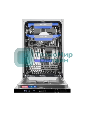 Посудомоечная машина Maunfeld MLP45230 Light Beam, белый, 44.8 см, 10 компл., 47 дБ, класс A++