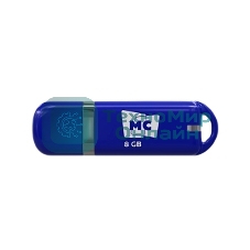 Флешка USB MORE CHOICE МФБ8 Blue (4620202558633), 8GB, USB 2.0, R/W 15/6, синий