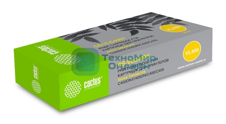 Картридж лазерный Cactus CS-VLC400Y 106R03533 желтый (8000стр.) для Xerox VersaLink C400DN/C405DN/C400/405