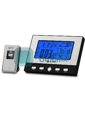 Погодная станция Vitek VT-3533 серебристый/черный