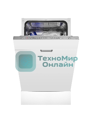 Встраиваемая посудомоечная машина HOMSAIR DW44L-2, серебристый, 44.8 см, 9 компл., 49 дБ, класс A++