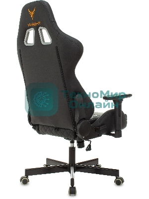 Кресло Knight ARMOR черный, экокожа, 120 кг, механизм качания