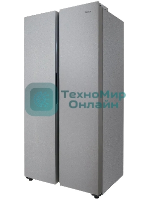 Холодильник Centek CT-1757 NF нержавеющая сталь двухкамерный 271/189л морозилка сбоку, No Frost, Side by Side