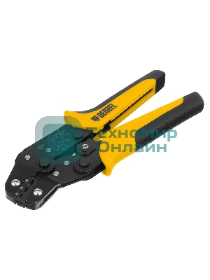 Клещи для обжима изолир. наконечников Denzel НКИ и НВИ, разъемов РПИ, гильз ГСИ, 0,5 - 2,5 мм2