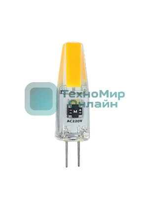 Лампа светодиодная JazzWay PLED-G4 COB 3Вт капсульная 5500К холодный белый G4 240лм 220В