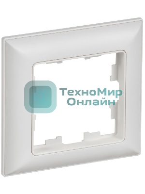 Рамка 1-м IEK BR-M12-12-K91 BRITE РУ-1-БрАБ арктич. бел./бел.