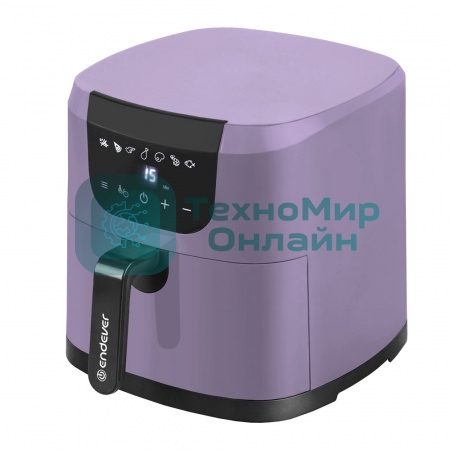 Аэрогриль Endever Skyline AF-127 фиолетовый, 1800 Вт, 4.5 л, сенсор, 7 программ