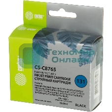 Картридж струйный Cactus CS-C8765 №131 черный (20 мл) для HP DJ 5743/5943/6543/6623/6843/6943/6983/9803/7213/7313/7413/K7103/PS 2573/2613/2713/8053/8153/8453/8753/D5063/Pro B8353