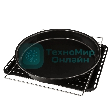 Мини-печь Maunfeld Мини-печь Maunfeld/ширина 60 см, механическое управление, 45 л,конвекция, черный+стекло,фурнитура бронза