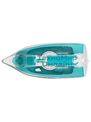 Утюг Vitek VT-8355 (MC) белый/бирюзовый 1. Максимальная мощность 2600 Вт 2. Керамическая подошва 3. Емкость для воды 400 мл