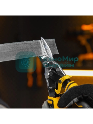 Ножницы по металлу Denzel, 270мм, прямой рез,сталь-CrMo, трехкомп.рук-ки