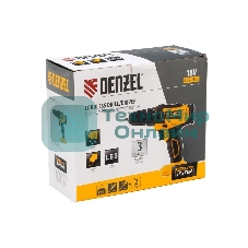 Дрель-шуруповерт Denzel CDL-18-0, 18 В, 0 Ач, 30 Нм, щеточный