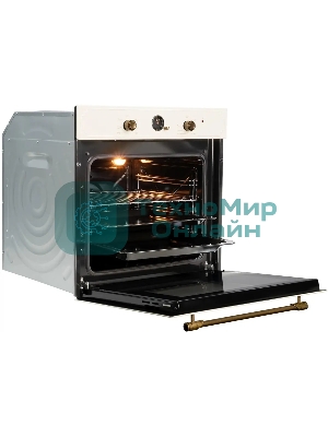 Духовой шкаф электрический встраиваемый Zigmund & Shtain E 138 X бежевый