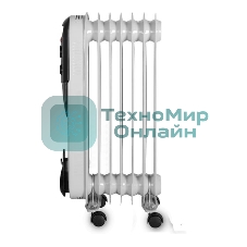 Обогреватель масляный EUROLUX ОМПТ-EU-7Н (7 секций) белый, 1500 Вт, 20 м2, термостат 67/3/18