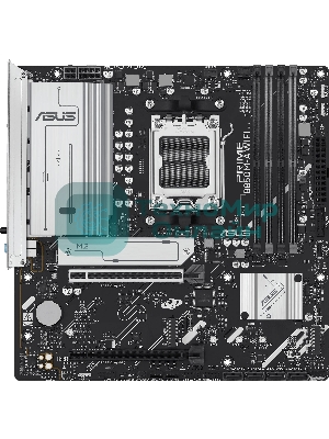 Материнская плата ASUS PRIME B850M-A WIFI, AM5, AMD B850, 4xDDR5, 4xSATA, 3xM.2, 1xPCIe 5.0 x16, 1xPCIe 4.0 x16, 1xHDMI, 2xDP, 1x2.5Gb LAN, Wi-Fi 6E, Bluetooth 5.3, 2xUSB-A 10Gbps, 2xUSB-A 5Gbps, 4xUSB-A 2.0, 3x3.5 мм, 7.1, mATX