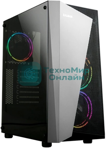 Компьютерный корпус ZALMAN S4 Plus, ATX, черный, WINDOW, 1x5.25