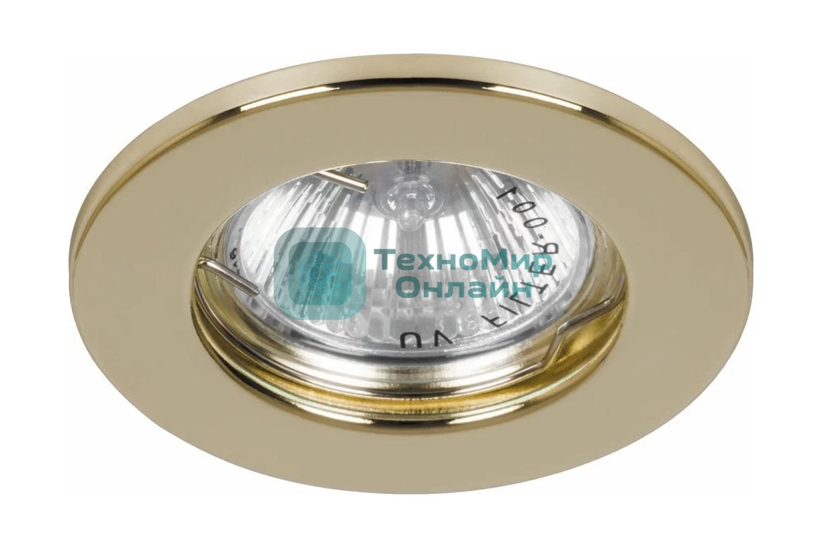 Светильник Feron ИВО-50w 12в G5.3 золото