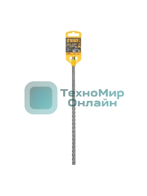 Бур по бетону Denzel цельная крестовая пластина, 10x315 мм, SDS PLUS