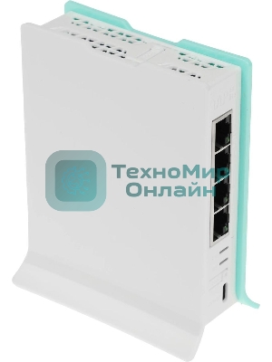 Роутер беспроводной MikroTik hAP ax lite (L41G-2AXD) AX600 10/100/1000BASE-TX голубой