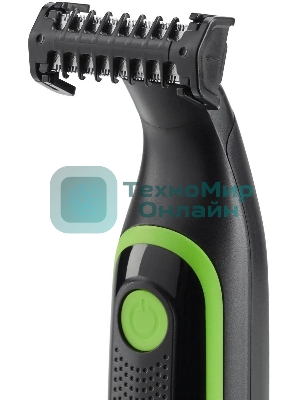 Машинка для стрижки Polaris PHC 0303RB черный/лайм 240Вт