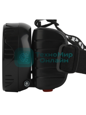 Фонарь налобный ЭРА светодиодный Трофи TG9 ударопрочный, 9 LED, 2 режима, аккумуляторный, черный