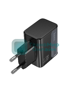 Зарядное устройство Hoco 30Вт, 3А, QC3.0/PD, 1xUSB, 1xType-C, CS73A, черный, коробка