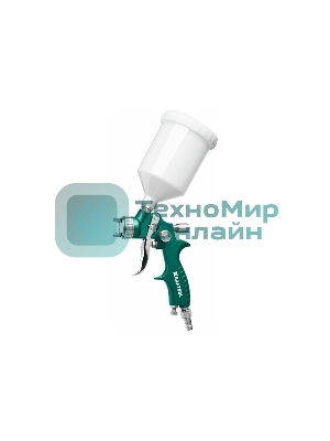 Краскопульт пневматический KRAFTOOL AirFlat LVLP c верхним бачком, 1.4мм