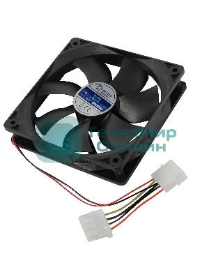 Вентилятор для корпуса 5bites FB12025S-12L4MX черный, 120 x 120 мм, 1200 об/мин, 25 дБ, 4 pin