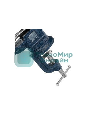 Тиски слесарные Сибртех, настольные, поворотные, ширина рабочих губок 50 мм, наковальня