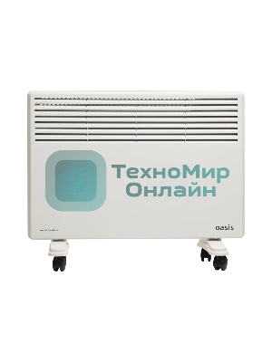 Конвектор электрический Oasis EK-15 белый, 1500 Вт, 20 м2, термостат, дисплей