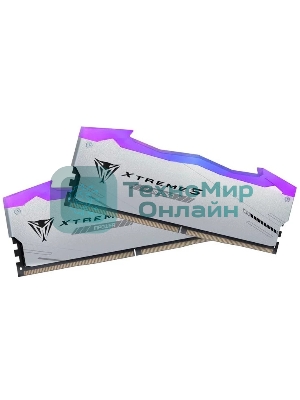 Оперативная память Patriot Viper Xtreme 5, DDR5, 48GB (2x24GB), 6000MHz, CL30, DIMM, с радиаторами, RGB, серебристый