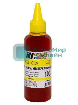 Чернила Hi-Black универсальные для Canon (Тип C-V1), Y, 0,1 л.