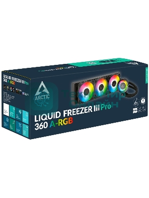 Система жидкостного охлаждения Arctic Cooling Liquid Freezer III Pro 360 ARGB ACFRE00184A черный 120мм алюминий+медь 2500rpm 31db 4-pin