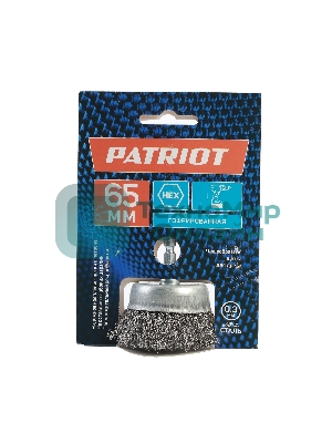 Щетка EDGE by PATRIOT чашеобразная для дрели 65мм НЕХ