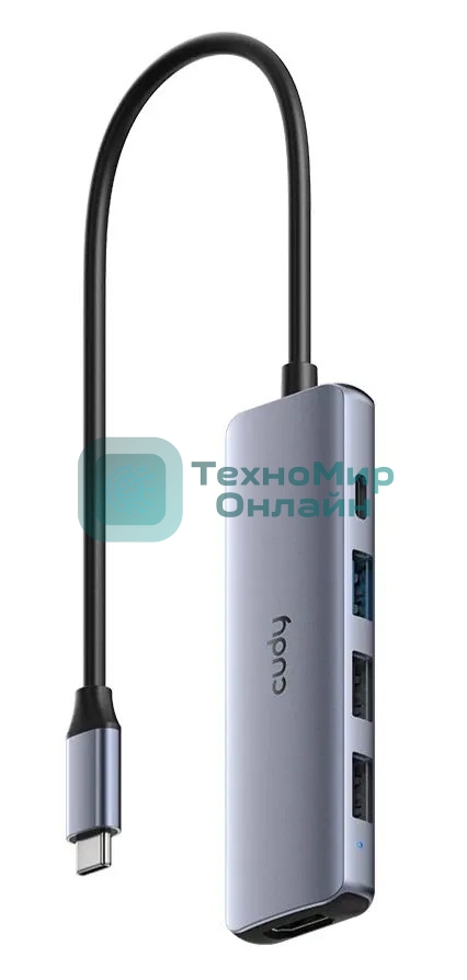 USB-концентратор CUDY 5-IN-1 USB-C Hub with 4K HDMI