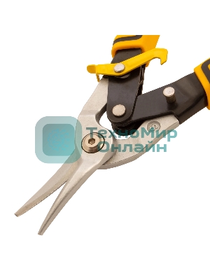 Ножницы по металлу Denzel, 270мм, прямой рез,сталь-CrMo, трехкомп.рук-ки