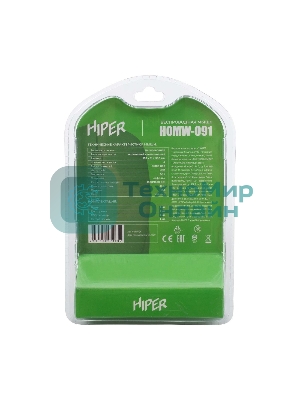 Мышь беспроводная HIPER HOMW-091 черный, 1600 dpi, радиоканал, USB, кнопки - 4