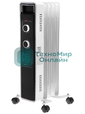 Обогреватель масляный Centek CT-6221-5 (5 секций) белый, 400/600/1000 Вт, 12,5 м2, 3 режима, термостат