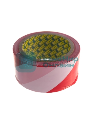 Лента сигнальная FIT IT 11852 красно-белая, 50x100 м