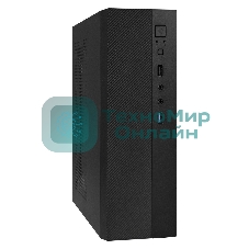 Компьютерный корпус Desktop ExeGate MI-301U-250 (mATX/mini-ITX, 1U-F250S 4см, 1хUSB+1хUSB 3.0, аудио, черный)