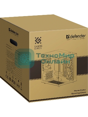 Компьютерный корпус DEFENDER NovaCube белый,mATX,3fan,switch&M/BSynс
