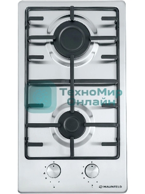 Газовая варочная панель Maunfeld EGHS.32.3ES/G, 2 конфорки, нержавеющая сталь