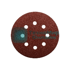 Диск шлифовальный 8 отверстий коричневый D125 мм, A60 (10 шт)