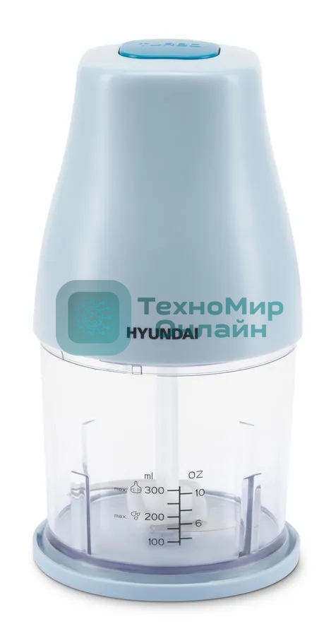 Измельчитель электрический Hyundai HYC-P3118 0.8л. 350Вт голубой/синий