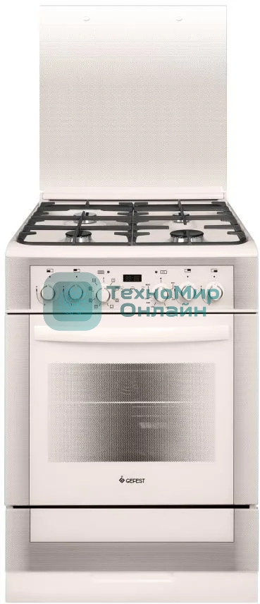 Плита комбинированная Gefest ПГЭ 6302-04 0267 бежевый, конфорок 4 газовых, духовка 55 л, 60 см x 85 см x 60 см