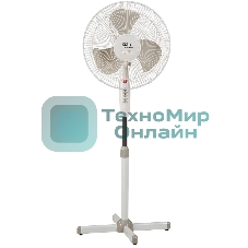 Вентилятор Oasis VF-40PWB белый/серый, напольный, 40 Вт, 3 скорости, 40 см (4 шт. в коробке)