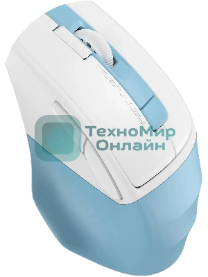 Мышь беспроводная A4Tech Fstyler FG45CS Air2 голубой/белый, 2000 dpi, радиоканал, USB, кнопки - 7