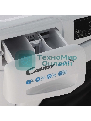Стиральная машина Candy Smart Pro CSO4 107TB1/2-07 белый, загрузка фронтальная 7 кг, 1000 об/мин., класс: А